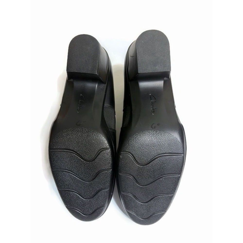 Clarks Collection" Channing Ann" black slip on loafer womens size 11 26130696 - Picture 5 of 8